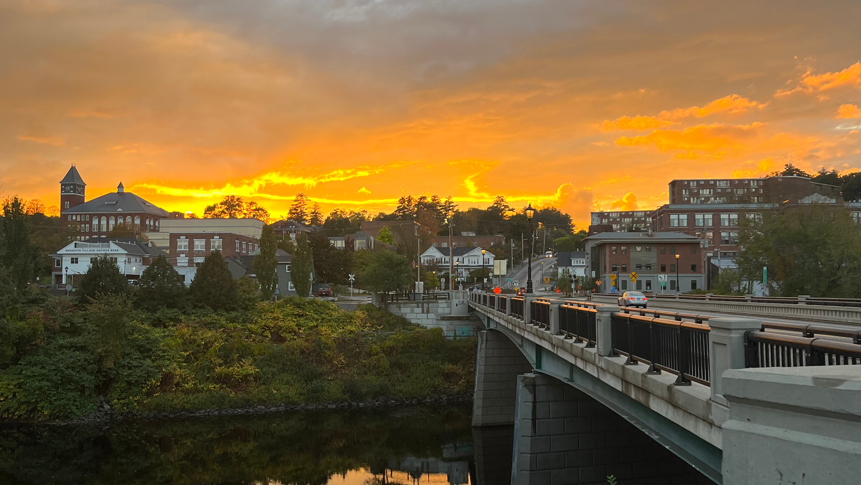 Campus at sunset